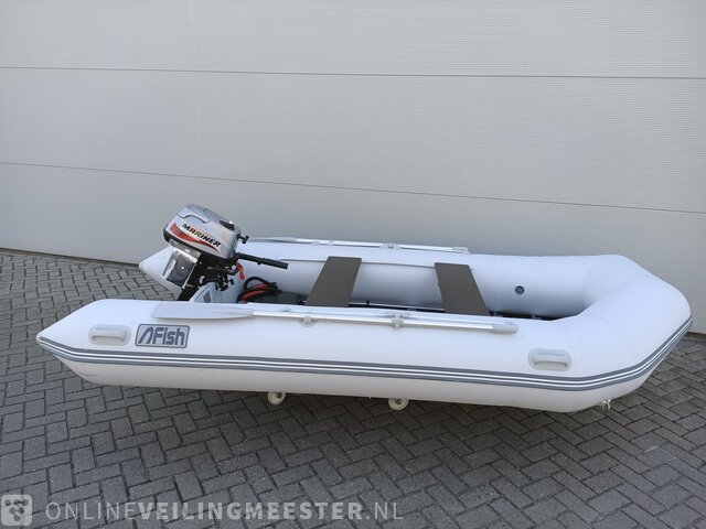 Stuwkracht Afslachten bureau Nieuw | Rubberboot Fish, 360 met Mariner 4 pk 4 takt kortstaart »  Onlineveilingmeester.nl