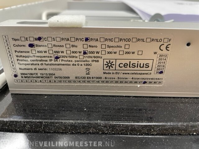 Infrared radiant panel Celsius Panel CP1/L vertical - Celsius Panel