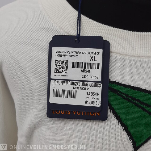 T-Shirt, maat XL Louis Vuitton, MNG Comics Intarsia S/S Crewneck